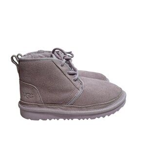 UGG Neumel II Boot Girls Lavender Fog 1017320K Chukka Size 1 Purple Wool Lining